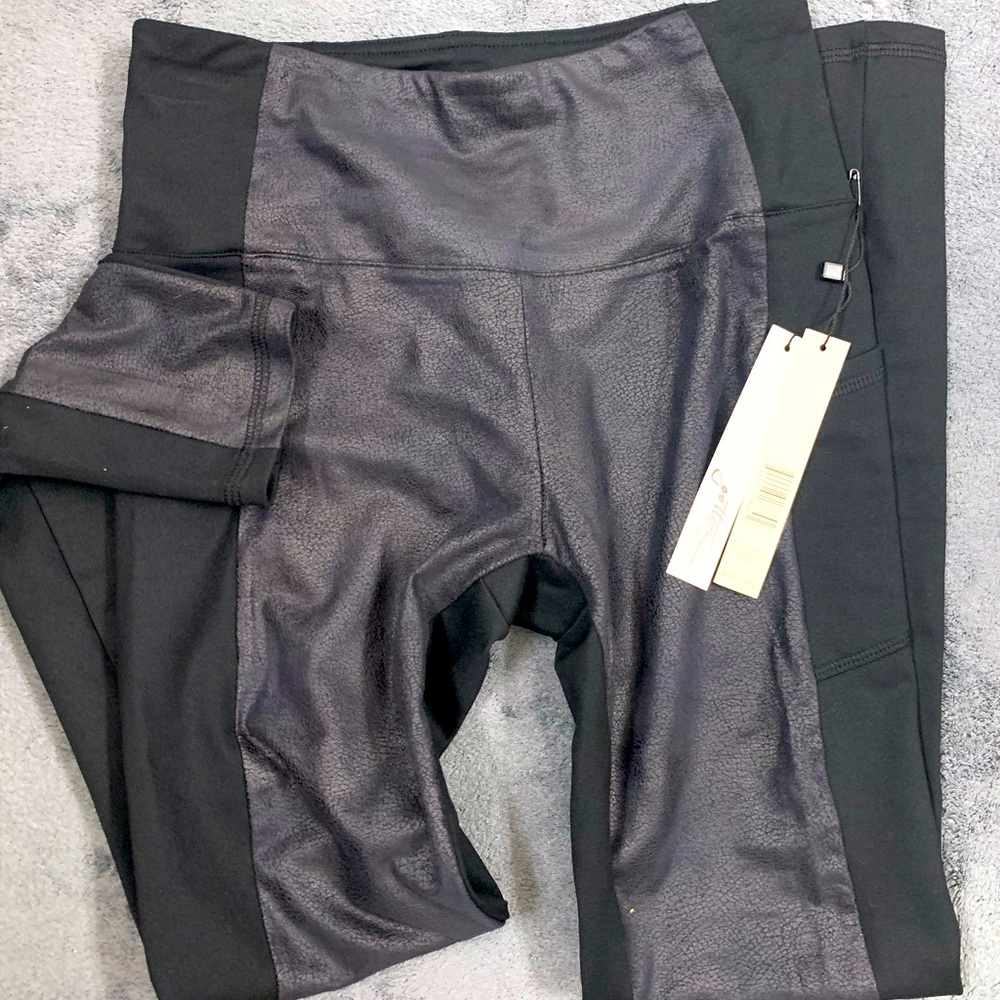 Black Faux Leather Leggings